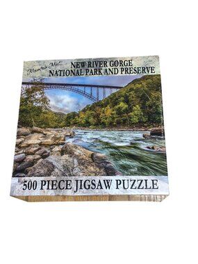 New River Gorge National Park & Preserve 500 Piece Puzzle 19 1/4" X 26 5/8" Land